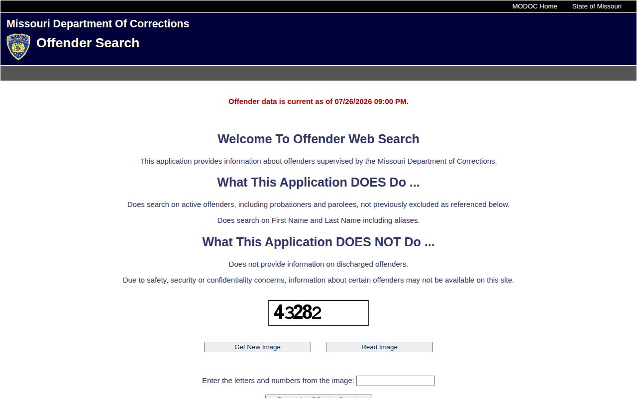 Franklin County released inmates Missouri DOC offender search
